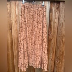 Polka Dot Pleated Skirt